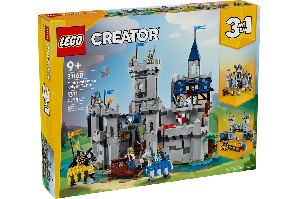 LEGO Creator 3-In-1 Medieval Horse Knight Castle 31168
