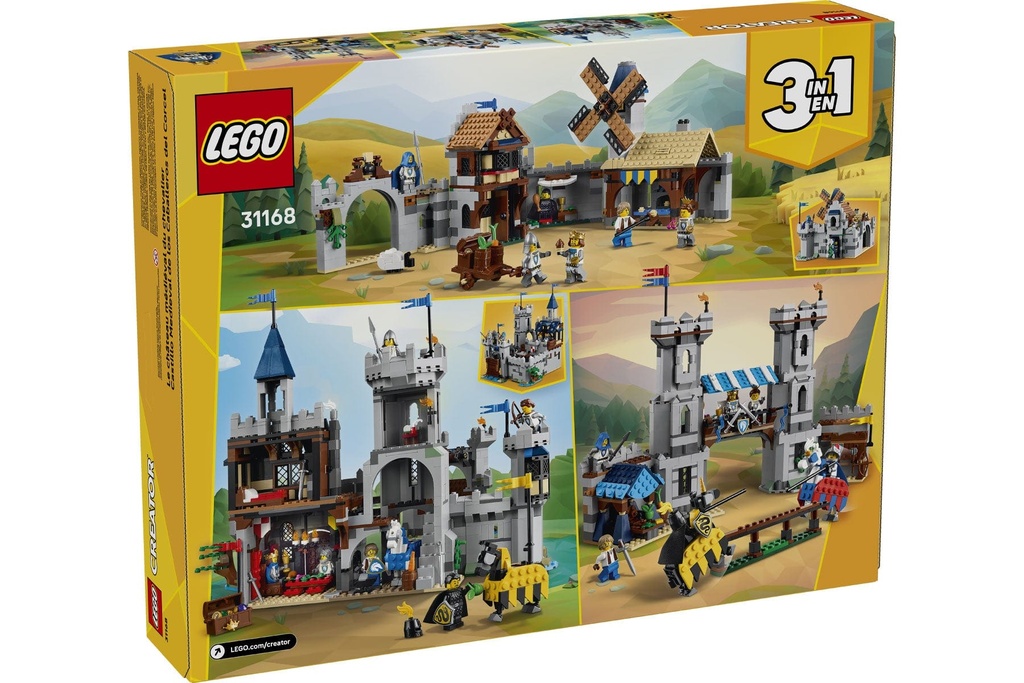 LEGO Creator 3-In-1 Medieval Horse Knight Castle 31168