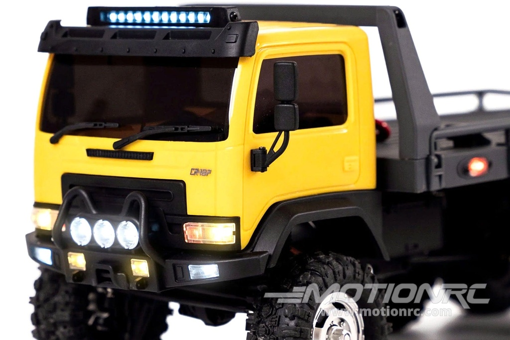 Hobby Plus CR18P Yellow Arktos 1/18 Scale 6x6 Flatbed Truck - RTR HBP1810430