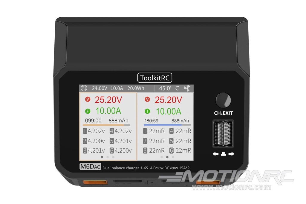 ToolkitRC M6DAC 700W 6 Cell (6S) Dual Port LiPo AC/DC Battery Charger TK11500
