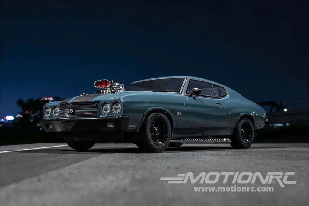 Kyosho Fazer Mk2 FZ02L VE 1970 Chevelle Supercharger Dark Blue 1/10 Scale 4WD Car - RTR KYO34494T1
