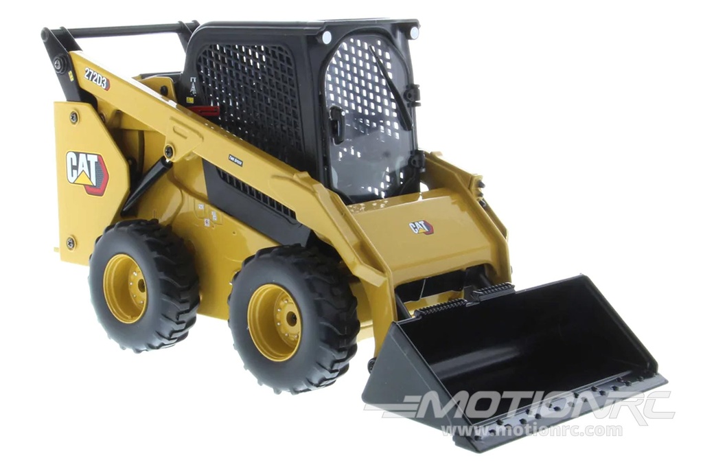 Diecast Masters 1/16 Scale Caterpillar 272D3 Skid Steer Diecast Loader - RTR with Bucket, Auger, Forks, and Broom DCM28007