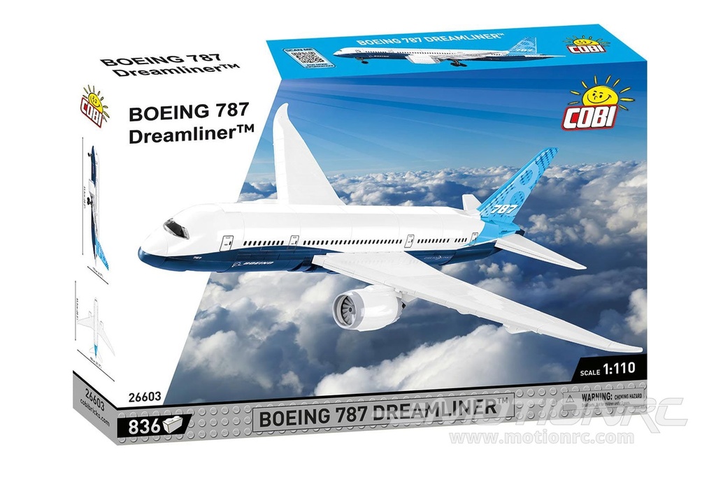 COBI Boeing 787-8 Dreamliner Passenger Jet 1:110 Scale Building Block Set COBI-26603