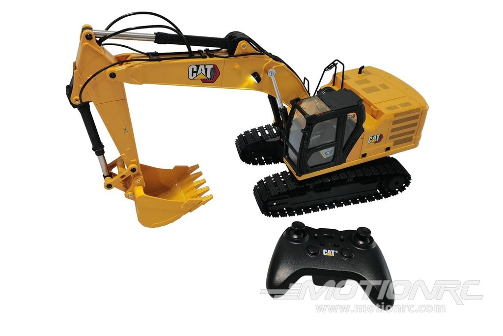 Diecast Masters 1/16 Scale Caterpillar 320 Diecast Excavator with Bucket, Grapple Hook, and Hammer Attachments - RTR DCM28005