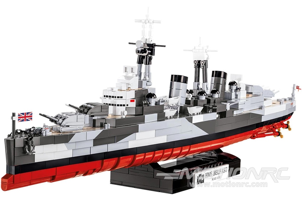 COBI UK Battleship HMS Belfast 1:300 Scale Building Block Set COBI-4844