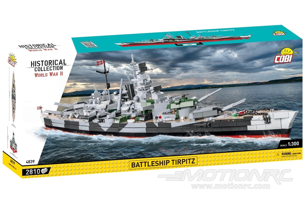 COBI Tirpitz Battleship 1:300 Scale  Building Block Set COBI-4839