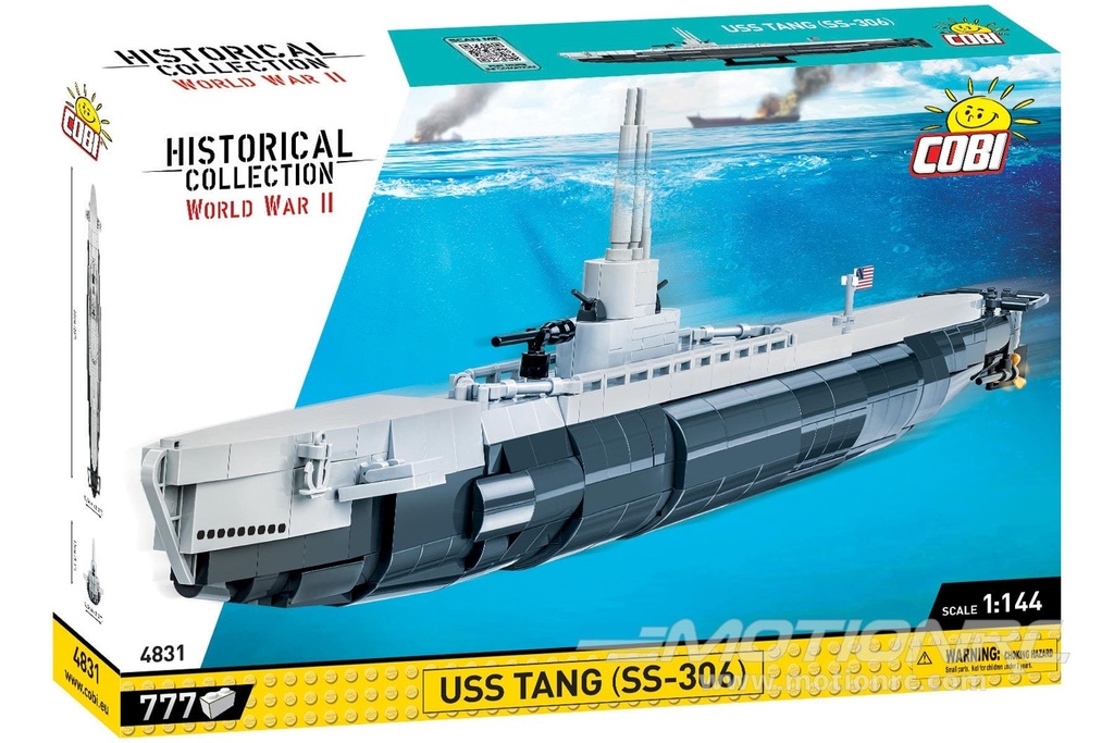 COBI USS Tang Submarine 1:144 Scale Building Block Set COBI-4831