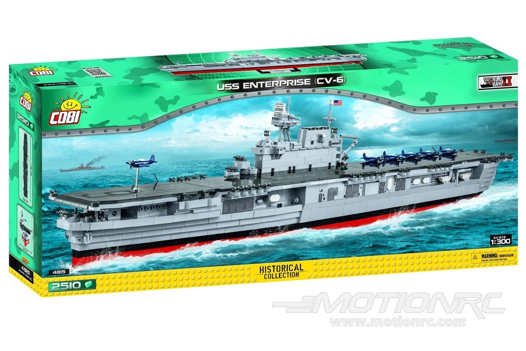 COBI USS Enterprise Aircraft Carrier 1:300 Scale Building Block Set COBI-4815