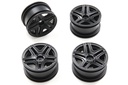 Primus 1/12 Scale PC12 Aluminum Wheel Set Black (4)