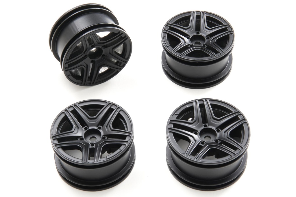 Primus 1/12 Scale PC12 Aluminum Wheel Set Black (4)