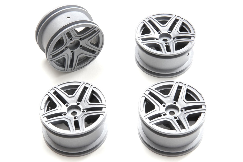 Primus 1/12 Scale PC12 Aluminum Wheel Set Silver (4)