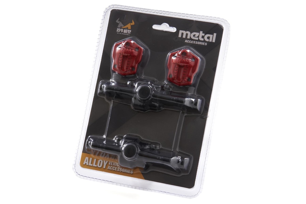 Primus 1/12 Scale PC12 Black Metal Front/Rear Axle Set