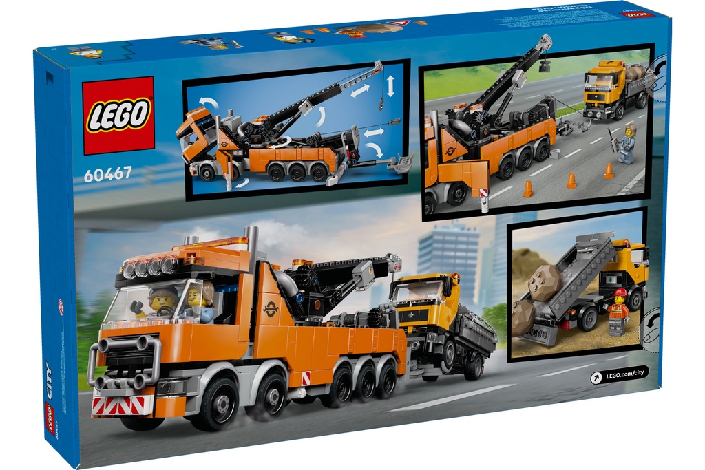 LEGO City Heavy-Duty Recovery Tow Truck with Crane