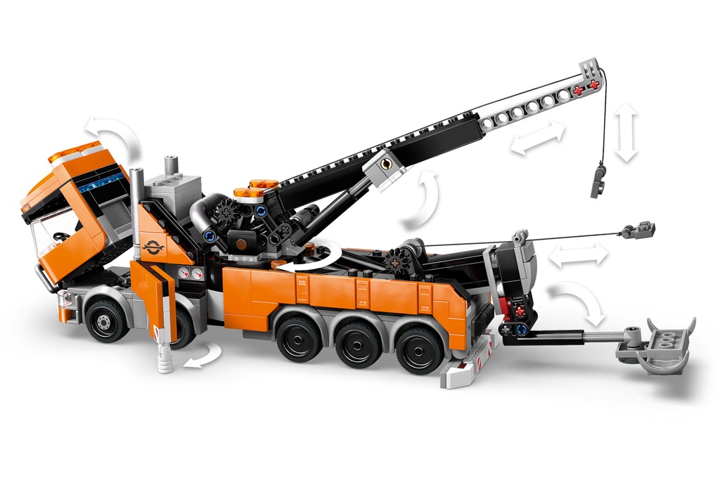 LEGO City Heavy-Duty Recovery Tow Truck with Crane