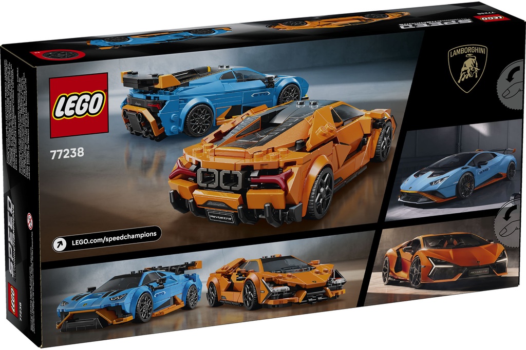 LEGO Speed Champions Lamborghini Revuelto & Huracán STO
