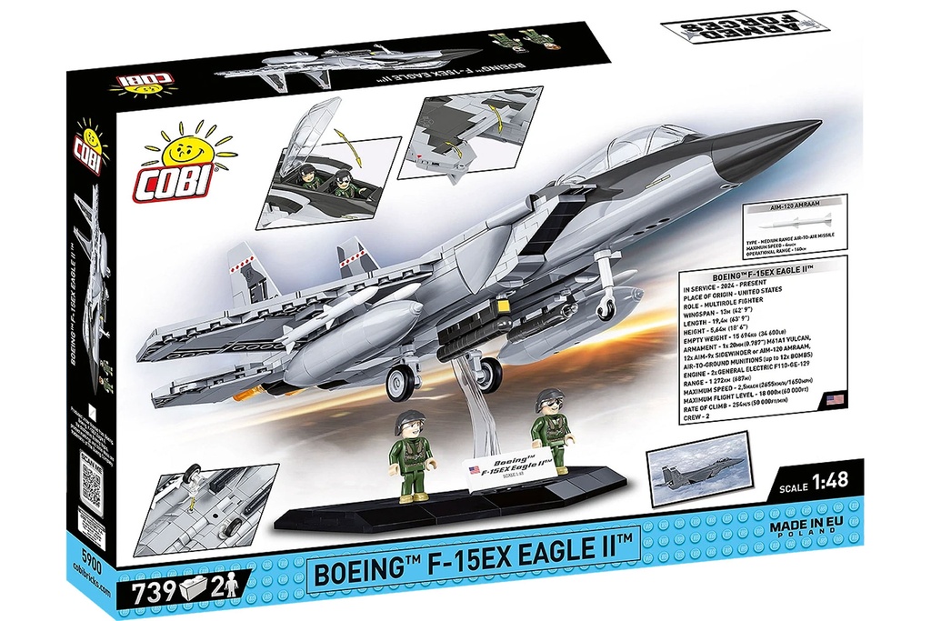 COBI Boeing F-15EX Eagle II 1:48 Scale Building Block Set