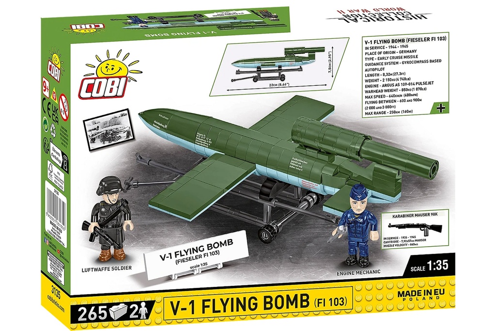 COBI V-1 Flying Bomb (FI 103) 1:35 Scale Building Block Set