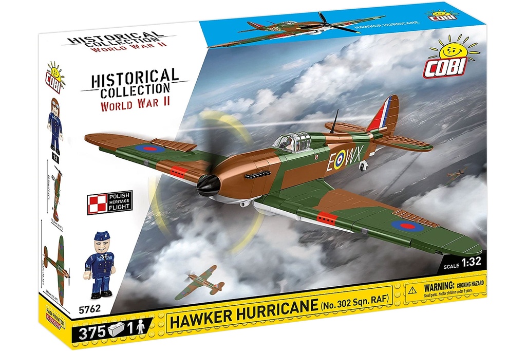 COBI Hawker Hurricane (No.302 Sqn.RAF) 1:32 Scale Building Block Set