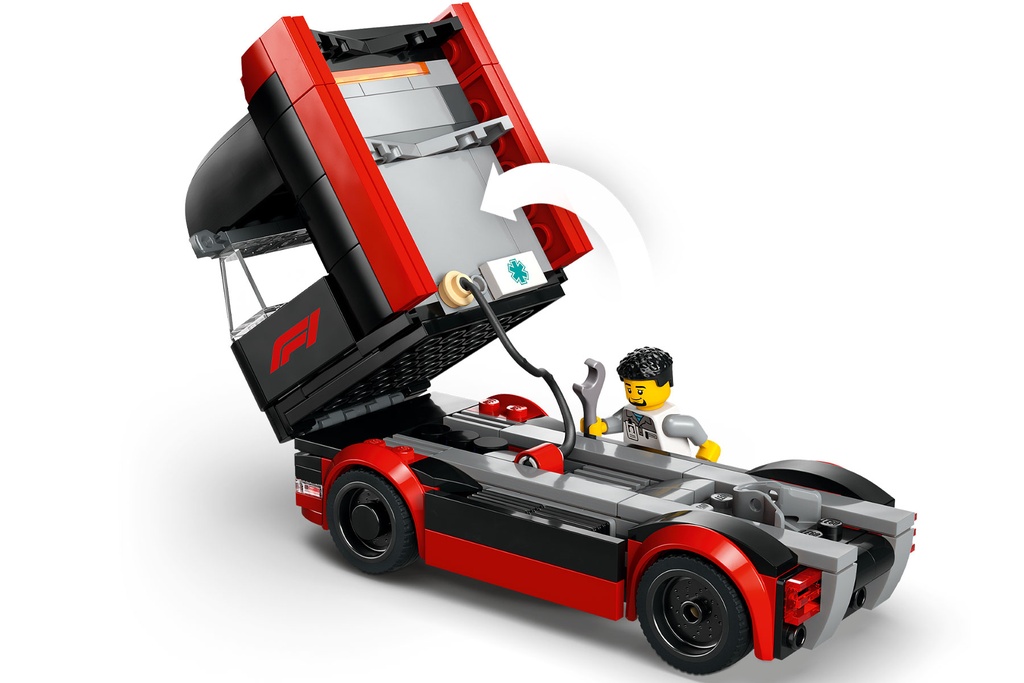 LEGO City F1® Truck with RB20 & AMR24 F1® Cars