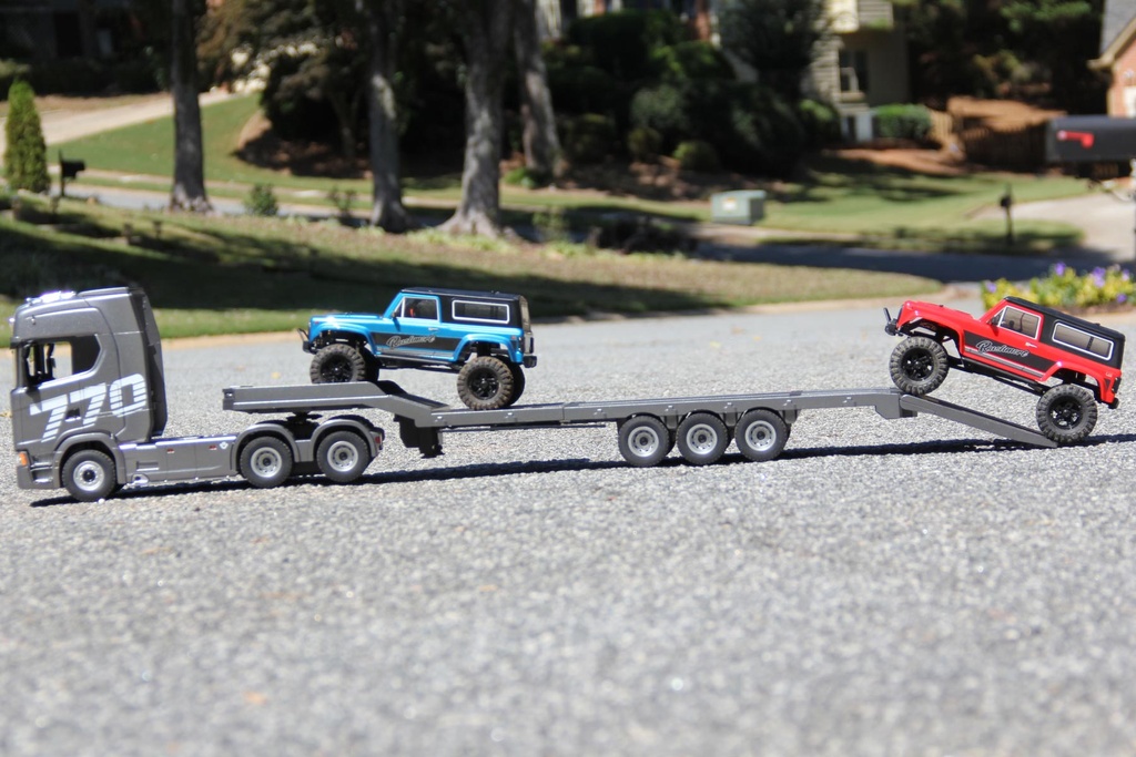 Huina 1/18 Scale Grey Platform Semi Trailer - RTR