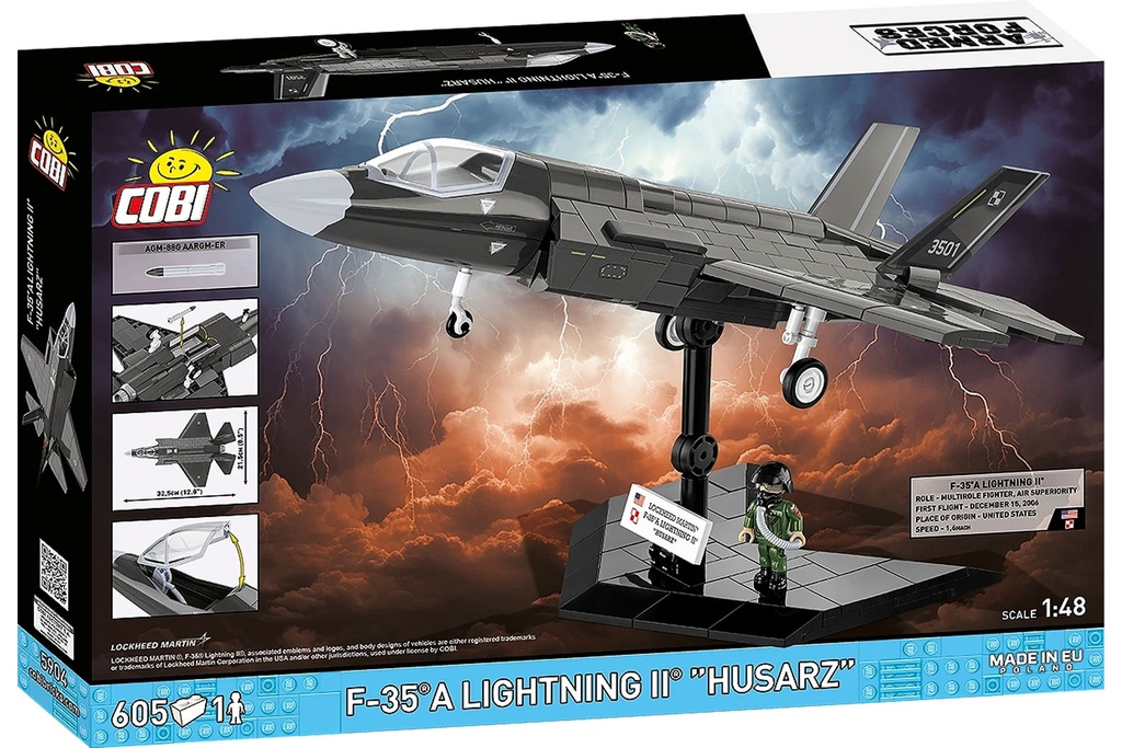 COBI F-35A Lightning II "Husarz" 1:48 Scale Building Block Set