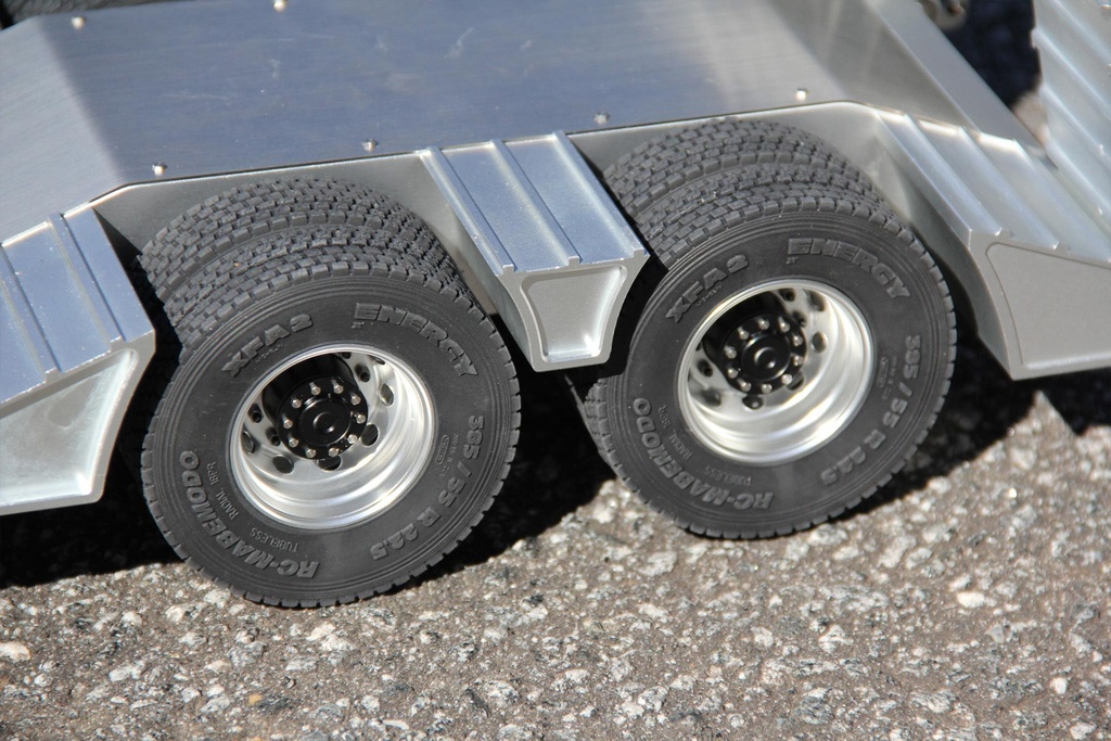 Double Eagle 1/14 Scale Metal Double-Axle Flatbed Lowboy Trailer - KIT