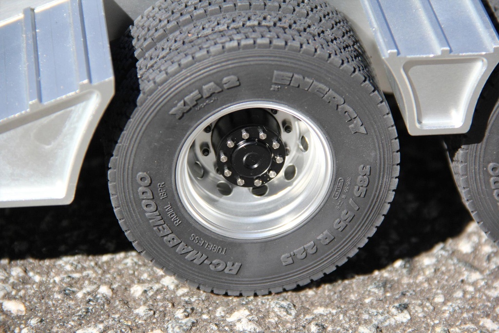 Double Eagle 1/14 Scale Metal Double-Axle Flatbed Lowboy Trailer - KIT