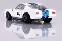 AFX Mega G+ HO Scale Ford Mustang GT350R - 1965 White/Blue Miles Slot Car