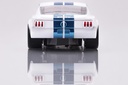 AFX Mega G+ HO Scale Ford Mustang GT350R - 1965 White/Blue Miles Slot Car