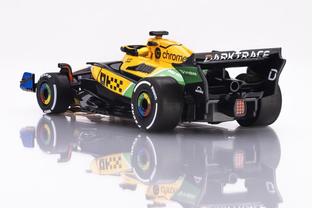 AFX Mega G+ HO Scale Mclaren F1 MCL38 #4 Senna Monaco 2024 Slot Car