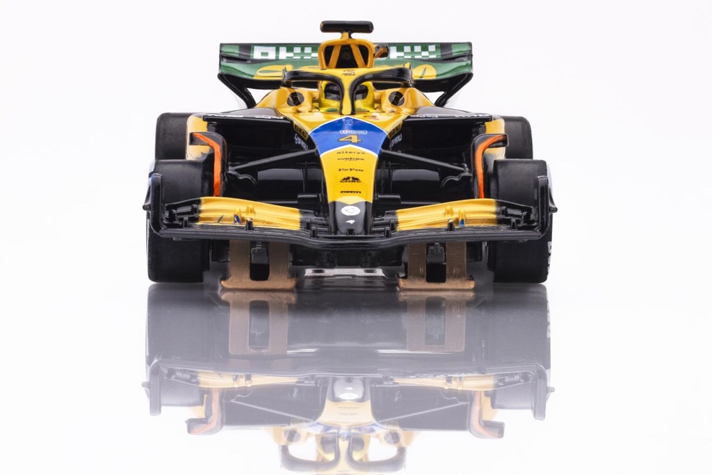AFX Mega G+ HO Scale Mclaren F1 MCL38 #4 Senna Monaco 2024 Slot Car