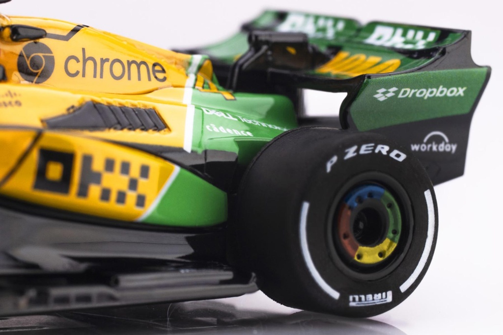 AFX Mega G+ HO Scale Mclaren F1 MCL38 #4 Senna Monaco 2024 Slot Car