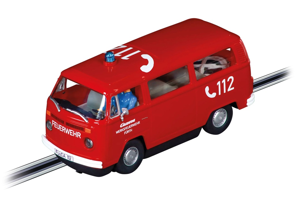Carrera 1/32 Scale VW Bus T2b "Fire Brigade" Digital Slot Car