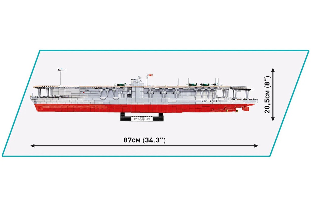 COBI IJN Akagi Aircraft Carrier 1:300 Scale Building Block Set