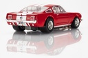 AFX Mega G+ HO Scale 1966 Shelby GT350 Red/White Stripes Slot Car