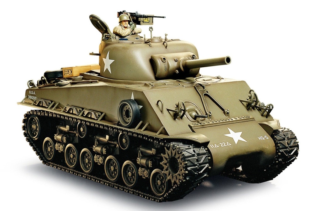 Tamiya M4 Sherman 105MM Howitzer Full Option 1/16 Scale Medium Tank - KIT