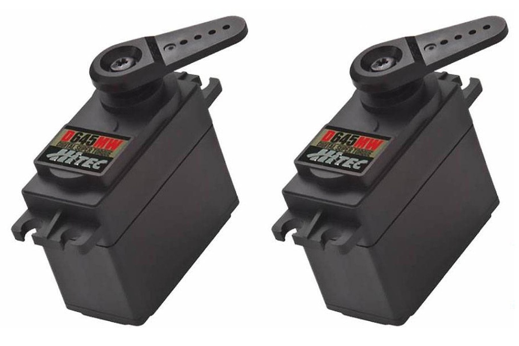 Hitec D-645MW 57g High Voltage High Torque Digital Metal Gear Servo Multi-Pack (2 Servos)