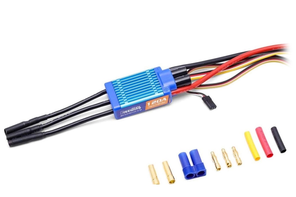 Freewing 120A ESC with 8A BEC and Reverse Thrust Function - 90mm F-16 V2
