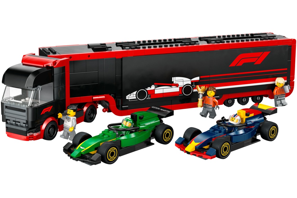 LEGO City F1® Truck with RB20 & AMR24 F1® Cars