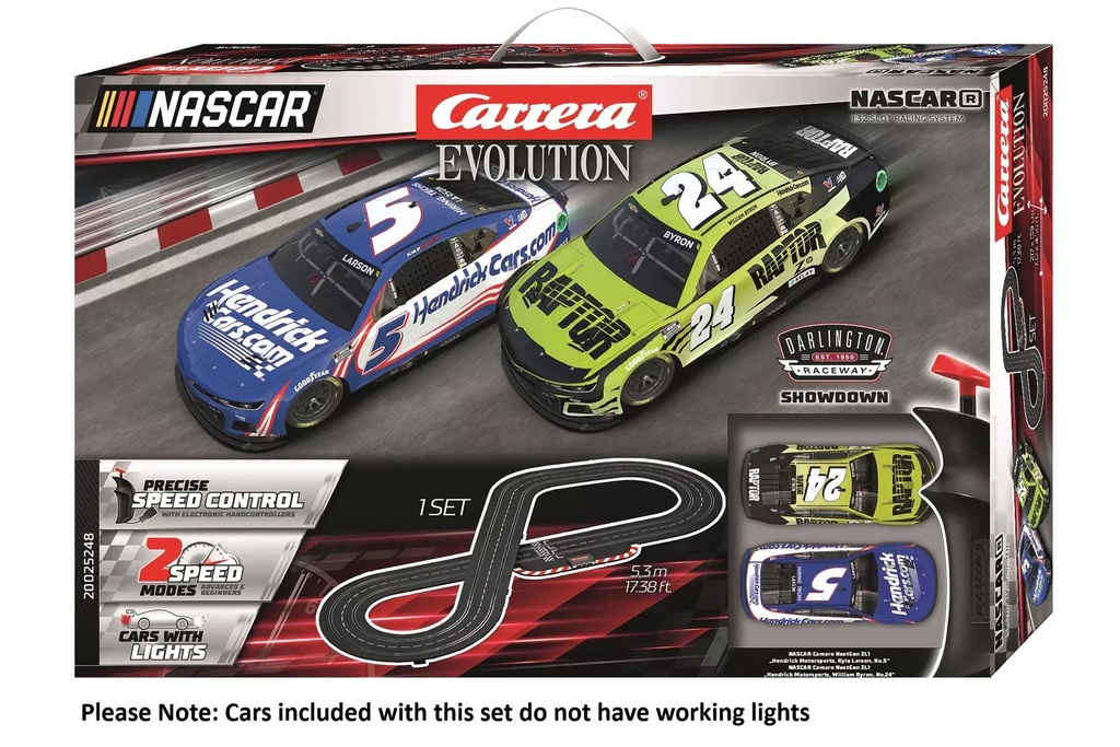Carrera NASCAR Darlington Showdown 1/32 Scale Evolution Slot Car Set