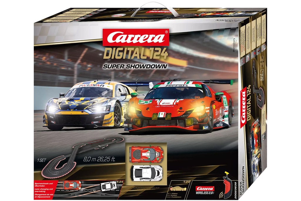 Carrera Super Showdown 1/24 Scale Digital Slot Car Set