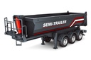 Huina 1/18 Scale Black Dump Truck Trailer - RTR