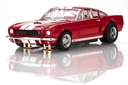 AFX Mega G+ HO Scale 1966 Shelby GT350 Red/White Stripes Slot Car