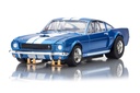 AFX Mega G+ HO Scale 1966 Shelby GT350 Blue/White Stripes Slot Car