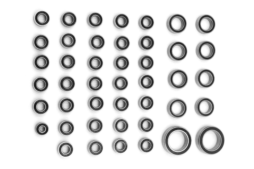 Hobby Plus 1/18 Scale CR18P 6x6 Complete Ball Bearing Set (Rubber Seal)