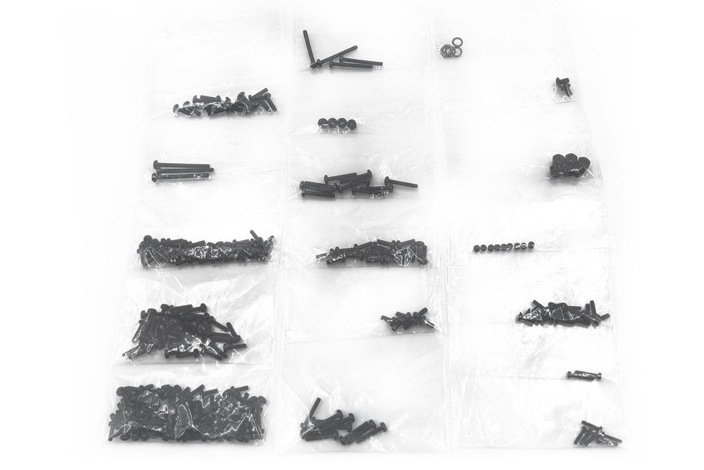 Hobby Plus 1/18 Scale CR18P 6x6 Flat Bed Complete Screw Set