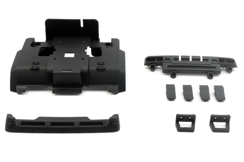 Hobby Plus 1/18 Scale CR18P 6x6 Flat Bed Body Mount and Grill