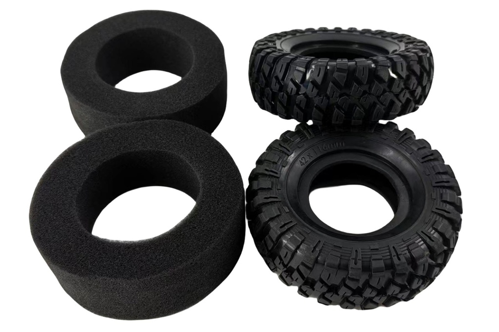 Primus 1/10 Scale Crawler Tires with Inner Foam Set