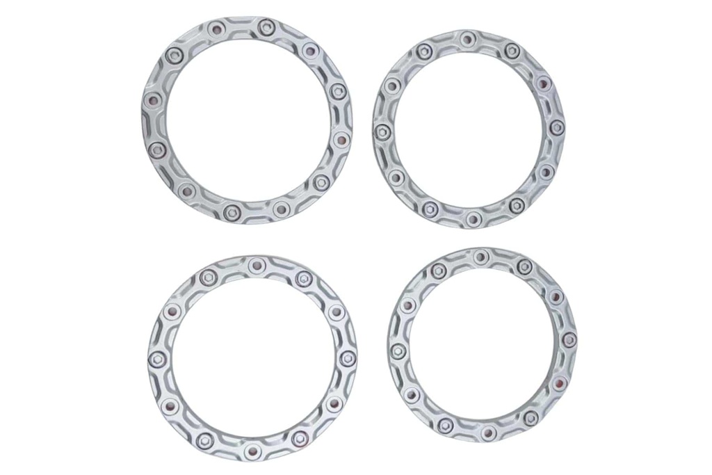 Primus 1/10 Scale Crawler Chrome Beadlock Rings (4)