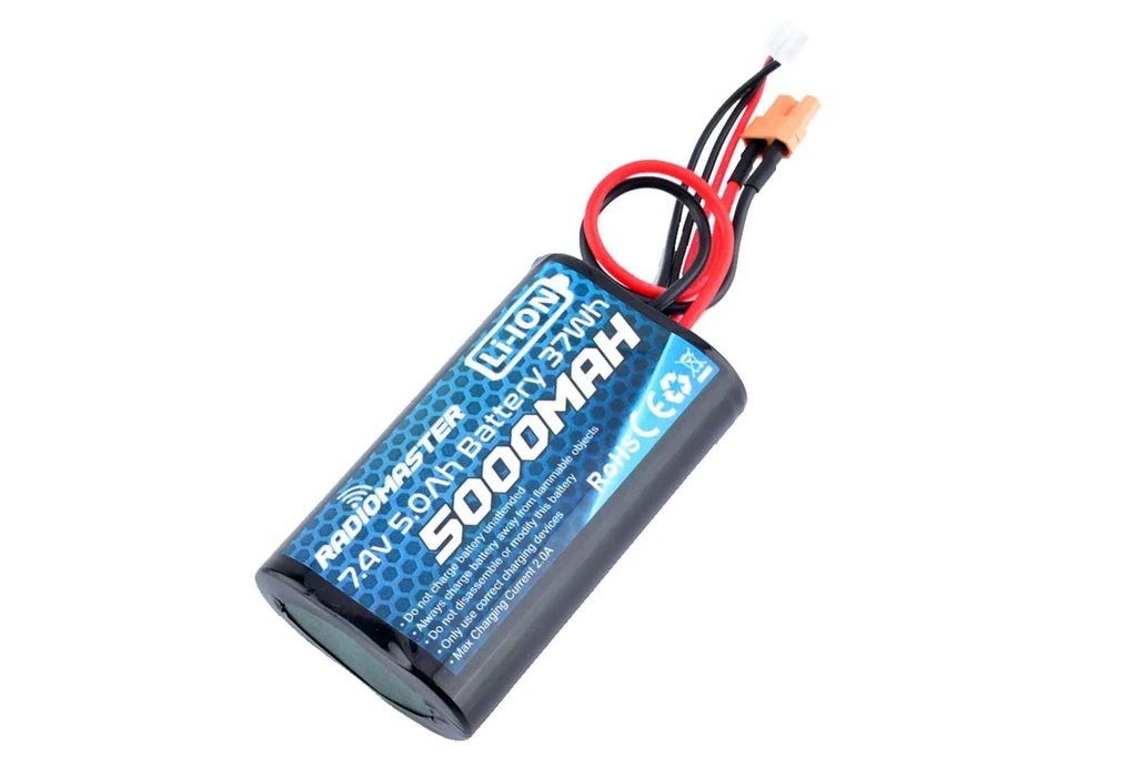 RadioMaster 5000mAh 2S 7.4V Li-ion Battery with XT30 Connector